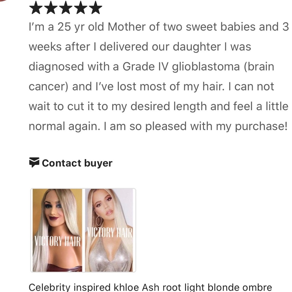 BlessWig.com Celebrity ombre blonde lace front wig
